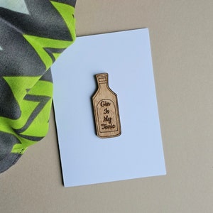Gin Is My Tonic Pocket Token and Card - Handgemaakte kaarten, aandenkencadeaus, verjaardagskaarten, sentimentkaarten, jubileumkaarten