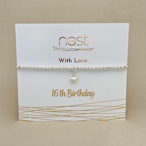 16.Geburtstag Perlen Bettelarmband