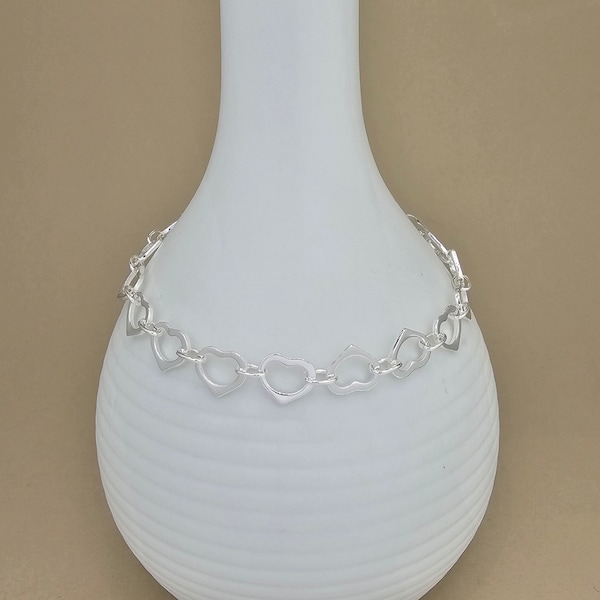 Sterling Silver Interlocking Bracelet