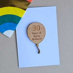 30 ans d'expérience ! Carte jeton 30e anniversaire - Cartes faites main, cadeaux souvenirs, cartes d'anniversaire, cartes sentiments