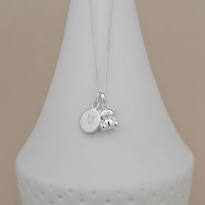 Collier personnalisé mignon ours en peluche pour enfants