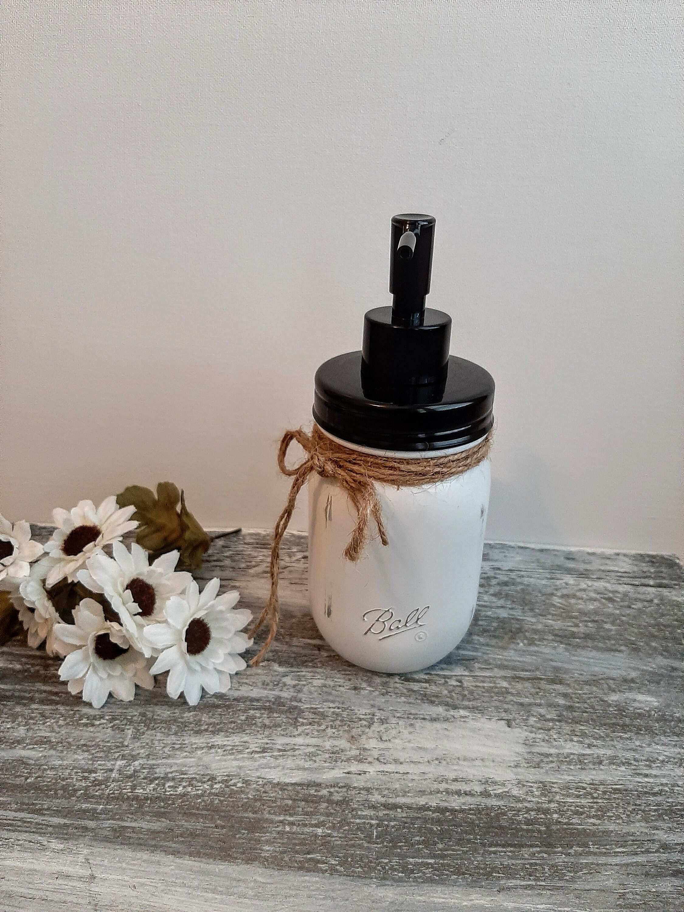 Soap Dispenser Bath Set Farmhouse Rustic Wedding Gift Etsy