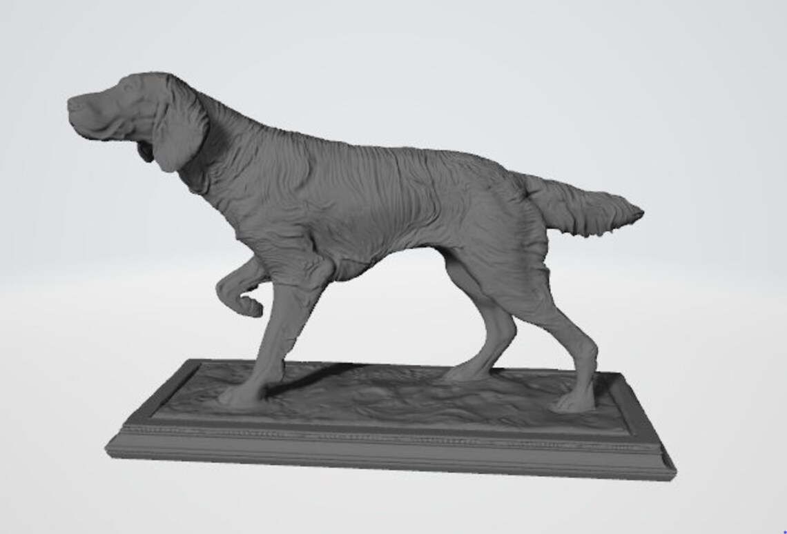 Golden Retriever 3D Model STL Etsy