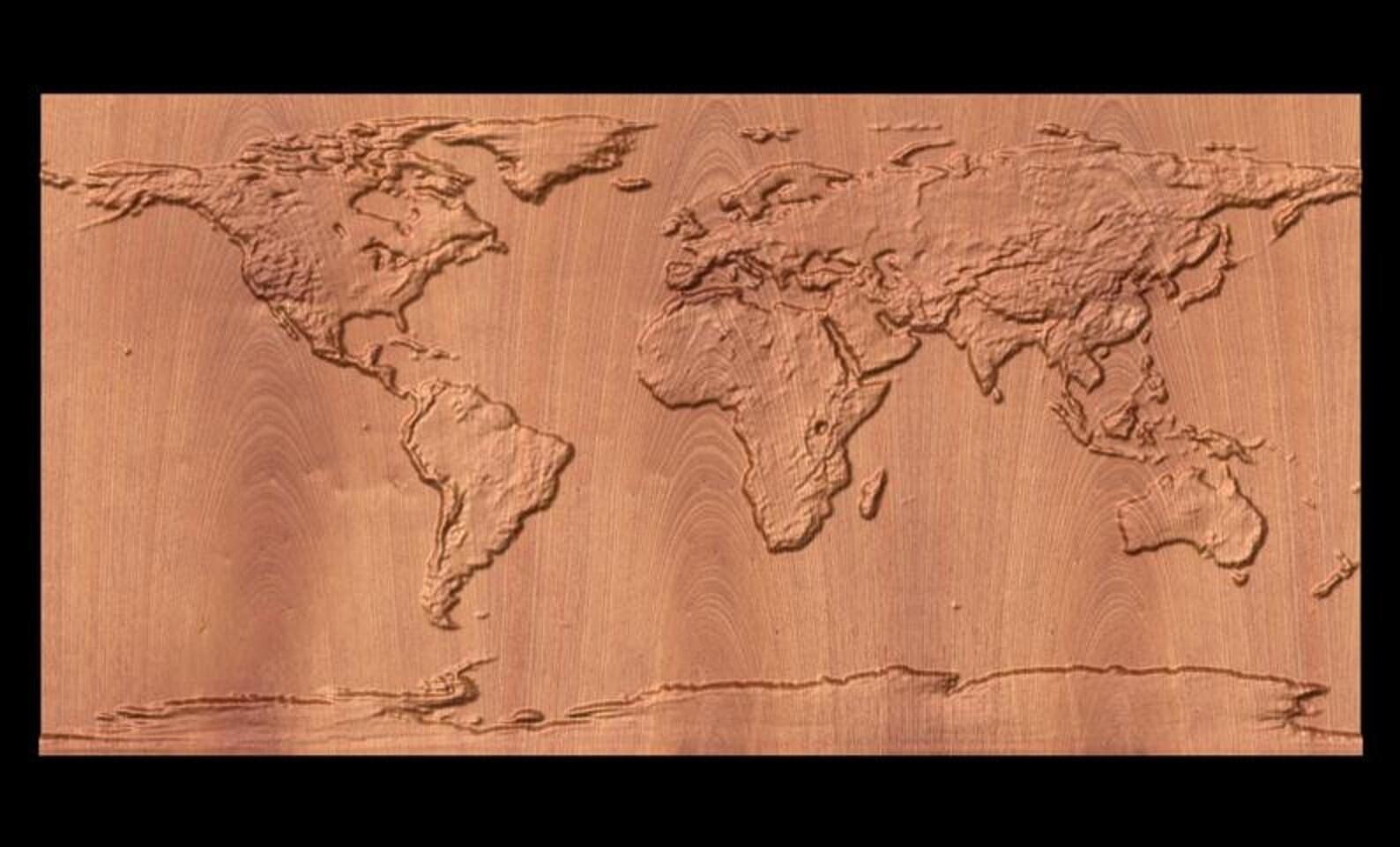 World Map 3D Stl for CNC Router Engraver Carving Machine | Etsy
