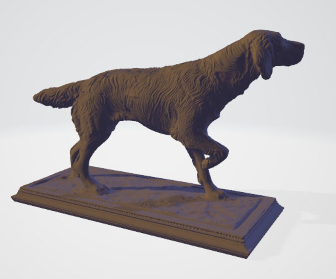 Golden Retriever 3D Model STL Etsy