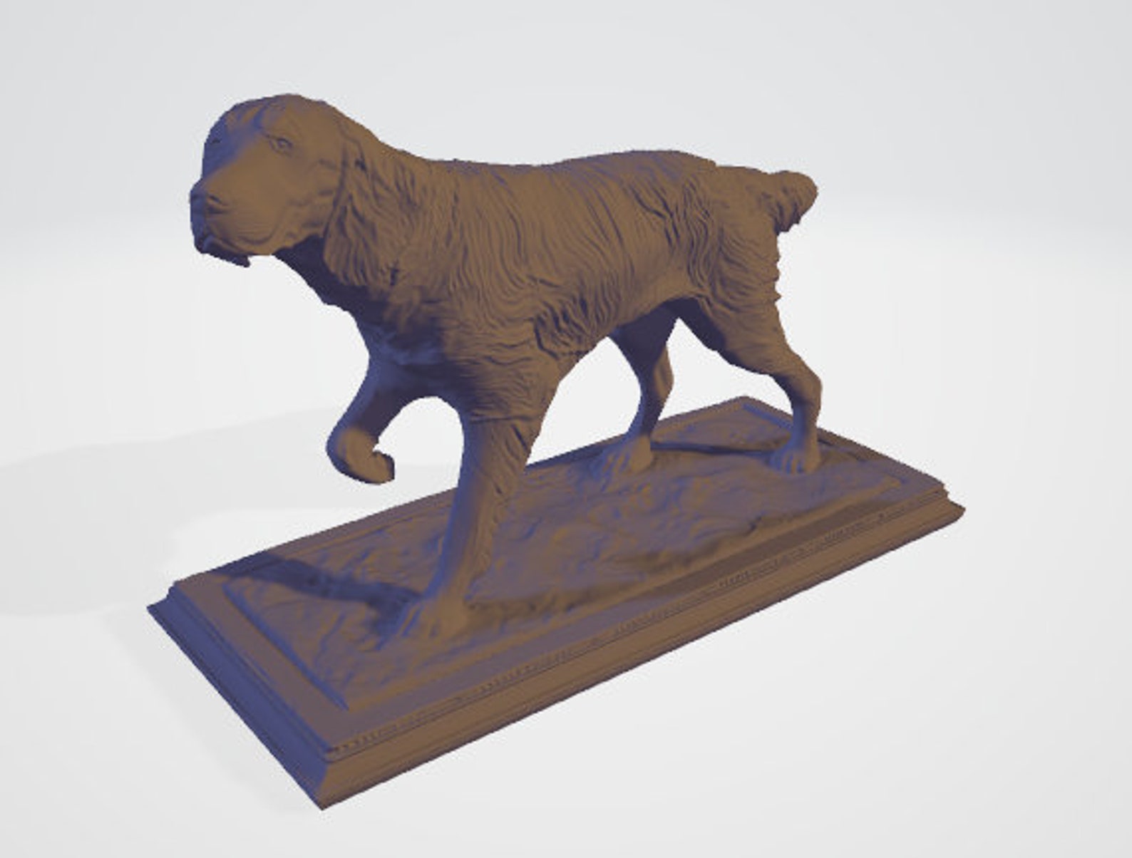 Golden Retriever 3D Model STL Etsy