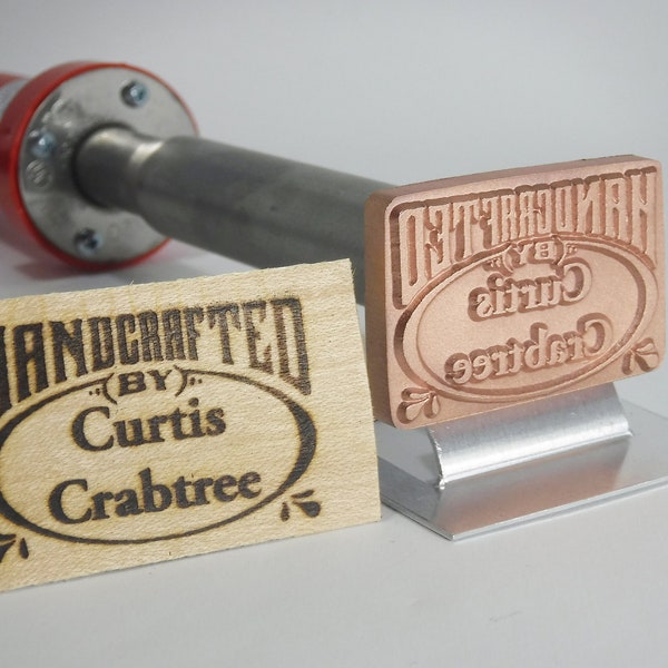 Handcrafted By Branding Iron, Custom and Personalized Name Unique Gift, Woodworking Tool, Leather Crafting, Electric Personalized Stamp