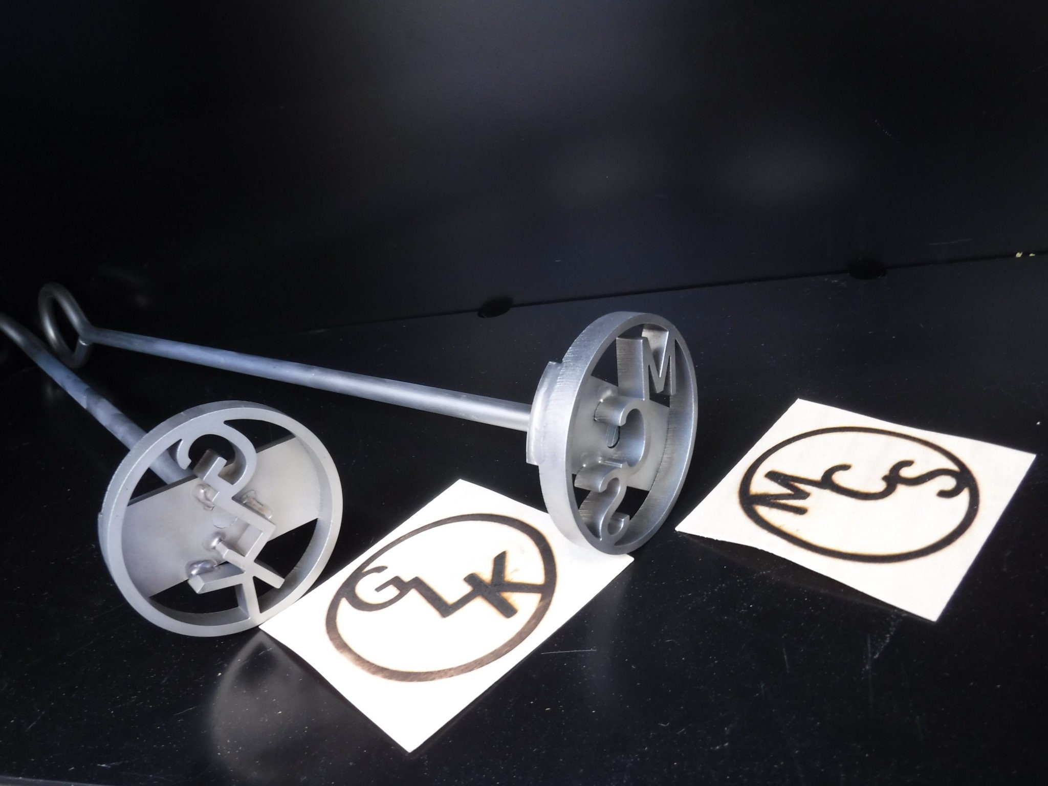 Monogram Steak Branding Iron 3 Initial Etsy