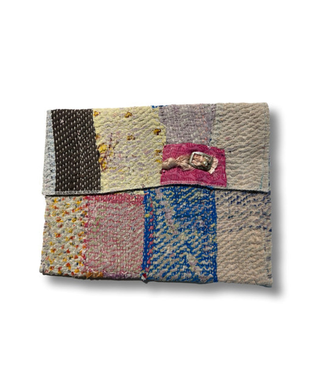 Kantha Cloth Hand Embroidered Ipad Case & Travel Pouch Etsy