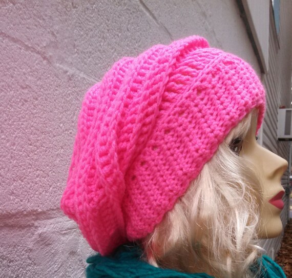 pink slouch hat