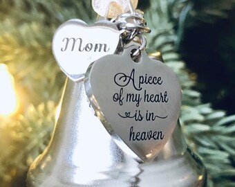 Memory A Piece Of My Heart Is In Heaven Mom Bell Ships USA
