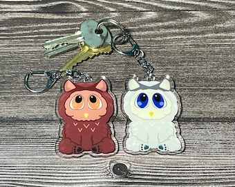 Owlbear double sided acrylic charms