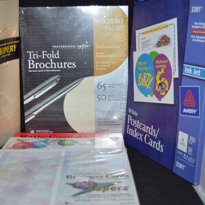 Materiale di stampa per computer / Carta a getto d'inchiostro rivestita opaca / Vacanze / Cartoline - Schede indice / Cancelleria / Biglietti da visita / Brochure tri-fold