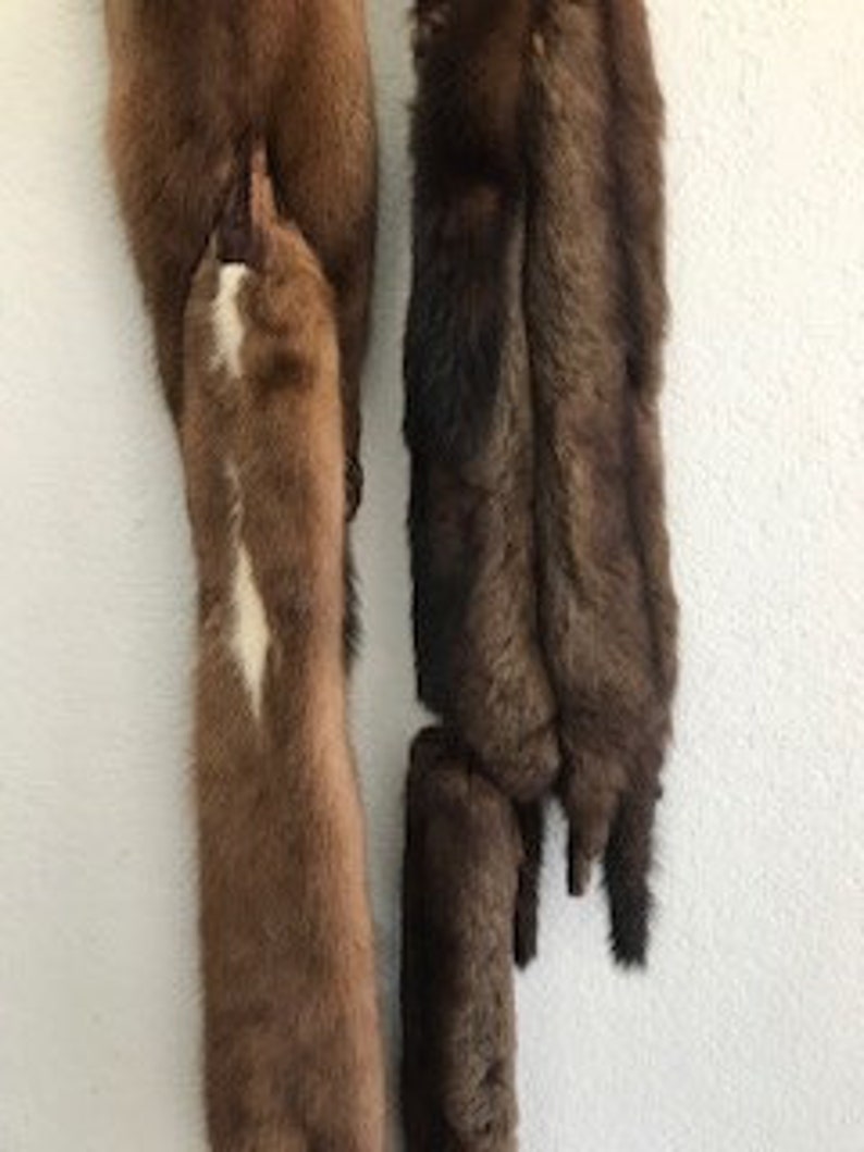 Fox fur stole fur collar two available light brown dark brown Priced per stole fur fox stole fox fur fox fur fur