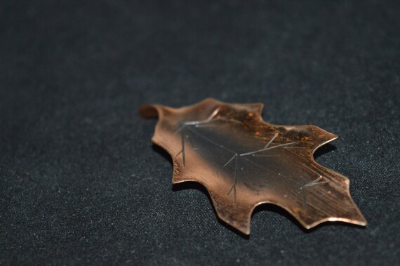 SALE / Copper Leaf brooch / leaf / leaf brooch / … - image 5