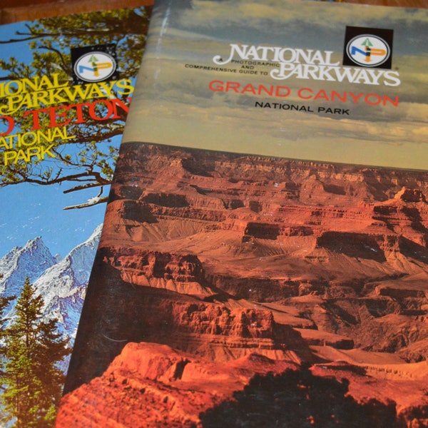 SALE National Parkways / Grand Teton / Grand Canyon / guides / 1970s / guidebooks / books / maps / National Park / Grand Canyon history