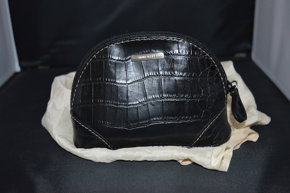 Nine West Nylon Shoulder Bag Tote Purse Black Outside Multi Zip Pockets  Divider | eBay