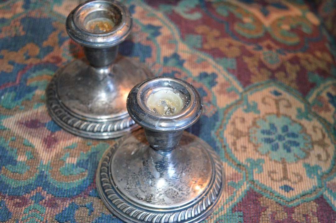 Silver Candlestick Holders / Wallace / Silver / Candle / Candle Holders
