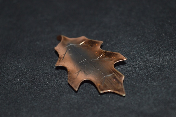 SALE / Copper Leaf brooch / leaf / leaf brooch / … - image 1