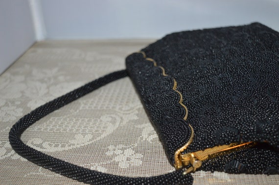 SALE / Beaded evening bag / black / Hong Kong / h… - image 2