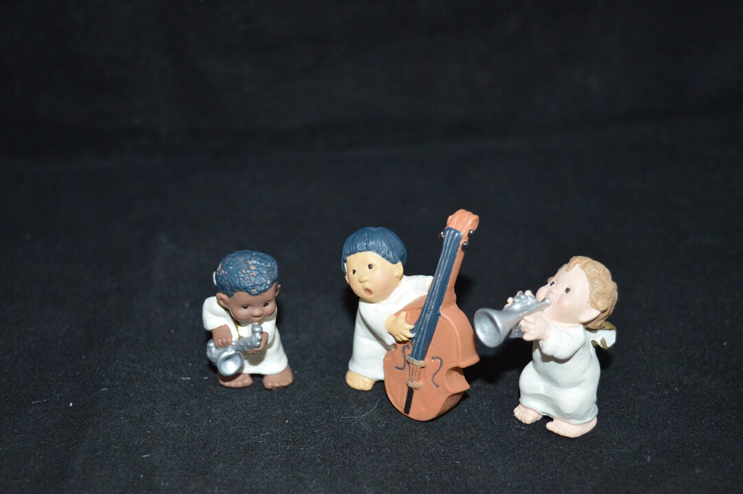 Angels / Musical / Mini Angels / Set of 3 / Resin / 1996 / Hallmark ...