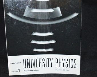 University Physics / 2nd edition / Richard Wolfson / Volume 1 / Addison-Wesley / NY / 329 pp / paperback / 11" x 8" x .5 / Physics"