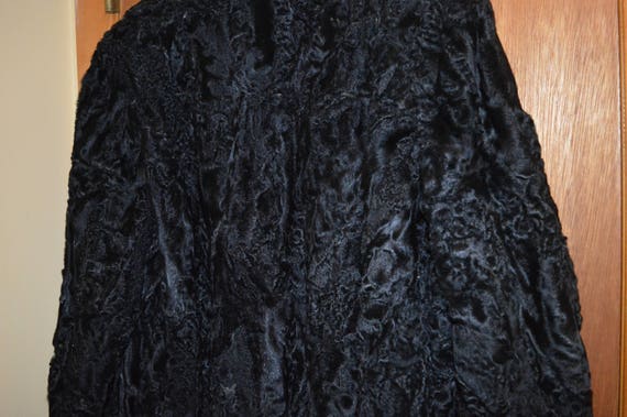 Persian Lamb Fur Jacket / black / brown mink coll… - image 4