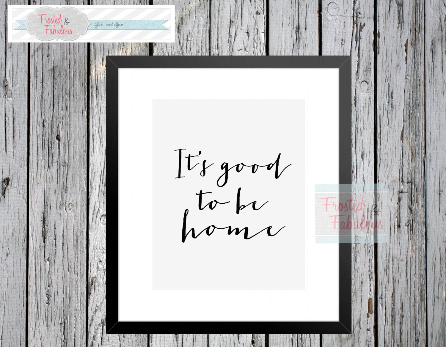It's Good to Be Home Print Wall Art Home Prints Etsy
