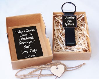 Father of the groom keychain, Father of the groom gift, Wedding gift from groom, Today a husband forever your Son, Wedding gift from son