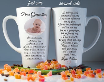 Godparents mugs, Godparents gift, Godmother gift, Christening gift, Godfather gift, Custom Baptism mug, Baptism gift, Godparents thank you