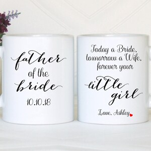 Parents of the bride gift, Mother of the bride gift, Father of the bride gift, Mother of the bride mug, Father of the bride mug, From Bride image 2