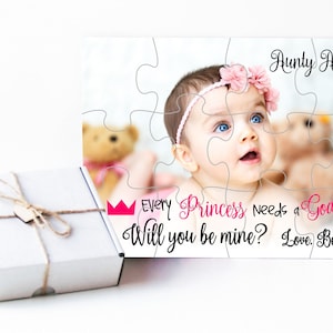 Will you be my Godmother, Will you be my Godfather, Godmother puzzle, Godparents proposal, Godparent invitation, Madrina, Padrino, Godparent
