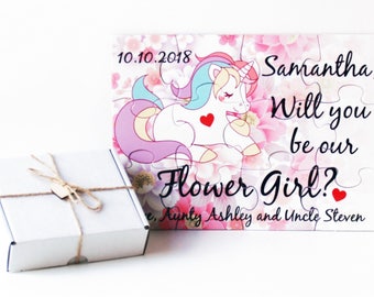 Will you be my Flower Girl,  Flower Girl proposal, Asking Flower Girl, Flower Girl puzzle, Flower Girl Invitation puzzle, Flower Girl