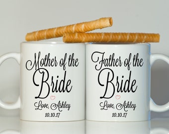 Parents of the bride gift, Parents of the groom gift, Parents of the bride mugs, Parents of the mugs, Wedding gift for parents, From bride