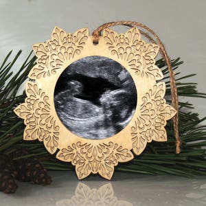 Ultraschall Ornament, Sonogramm Ornament, Schwangerschaft Ornament, Weihnachtsschmuck, Neugeborenen Ornament, New Baby Ornament, Foto Ornament