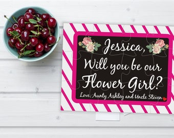 Will you be my Flower Girl, Flower Girl proposal, Asking Flower Girl, Flower Girl puzzle, Bridesmaid puzzle, Bridesmaid proposal