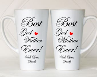 Godparents gift, Godparents mugs, Baptism gift, Christening gift, Godfather gift, Godmother gift, Baptism personalized gift, Custom baptism