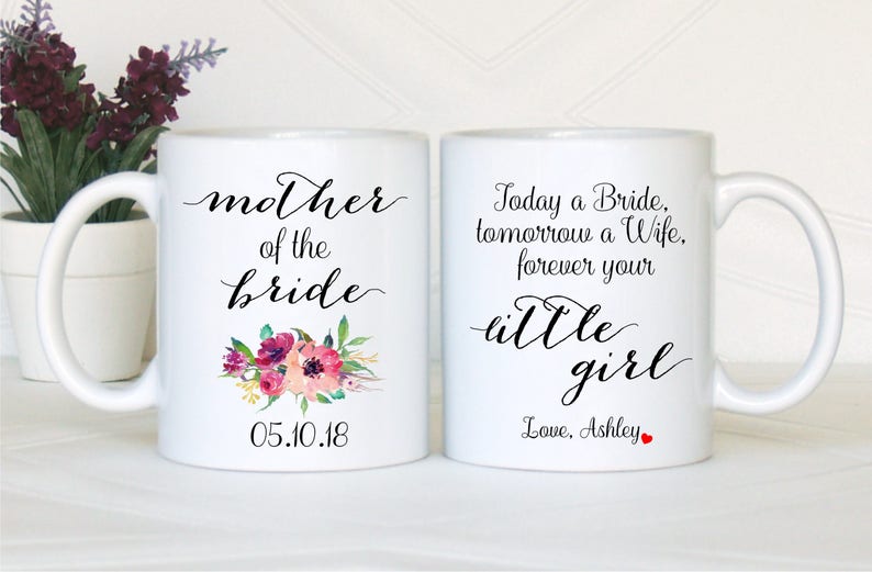 Parents of the bride gift, Mother of the bride gift, Father of the bride gift, Mother of the bride mug, Father of the bride mug, From Bride image 1