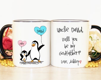 Will you be my Godfather, Godfather proposal, Godfather gift, Asking godfather, Godfather mug, Godfather invitation, Ask Godfather, Baptism