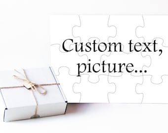 Custom puzzle, Custom photo puzzle, Personalized photo puzzle, Photo puzzle, Personalized puzzle, Pregnancy reveal, Baptism puzzle, Custom