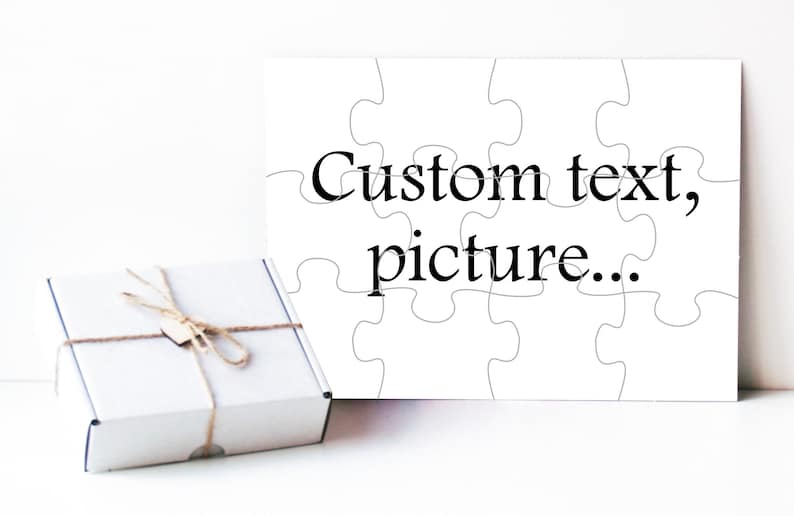 Custom puzzle, Custom photo puzzle, Personalized photo puzzle, Photo puzzle, Personalized puzzle, Pregnancy reveal, Baptism puzzle, Custom image 1