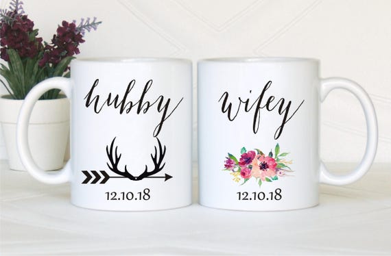 hubby & wifey mugs