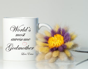 Godmother mug, Godparent gift, Godmother gift, Christening gift, Baptism gift, Baptism mug, Gift for Godmother, Fairy Godmother gift