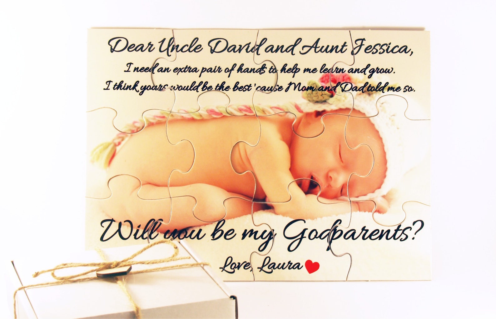 Will You Be My Godparents Puzzle Will You Be My Godmother Etsy