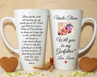 Will you be my Godfather, Godfather invitation, Asking Godfather, Godfather mug, Be my Godfather, Ask Godfather, Will you be my Padrino