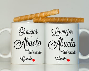 Abuelo Abuela mugs, Grandpa gift, Grandma gift, Grandparents gift, Abuela gift, Abuelo gift, Grandfather gift, Grandmother gift, Spanish mug