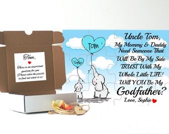 Will you be my Godfather puzzle, Godfather puzzle, Godfather proposal, Godfather invitation, Padrino puzzle, Godfather gift, For Godfather