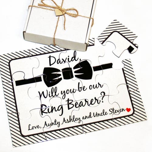 Personalized Ring Bearer Proposal Will You Be Our Ring Bearer Etsy