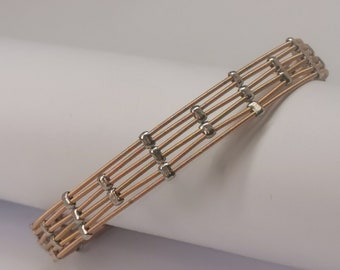 Ready Made Acoustic Guitar String Bracelet Jewellery Recycled Musician Gift (RM11)