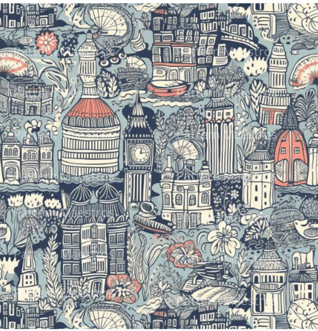 London Pattern 3 - Etsy